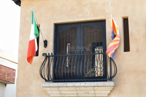 Beautifully crafted iron balconies - perfect for Arizona homes