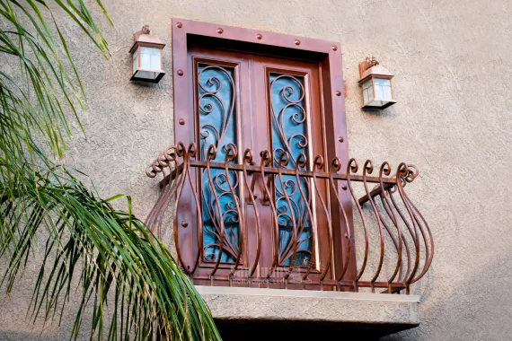 Custom iron railings for Arizona balconies - San Juan IronWorks quality