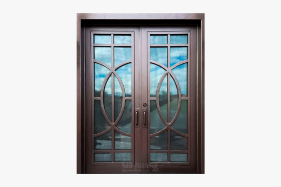 Luxury iron double doors San Juan IronWorks