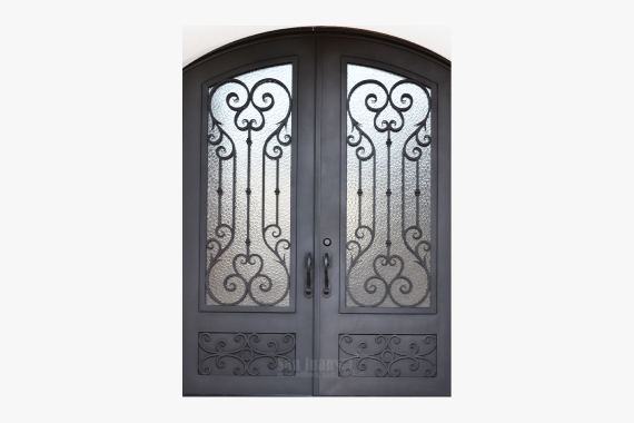 Modern double iron doors for Arizona residences