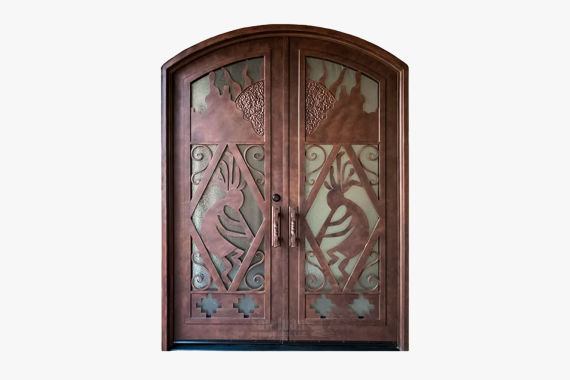 Traditional double iron doors Arizona