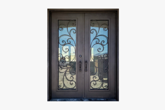 Durable double iron entry doors Arizona