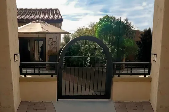 Iron gates with powder coating Arizona