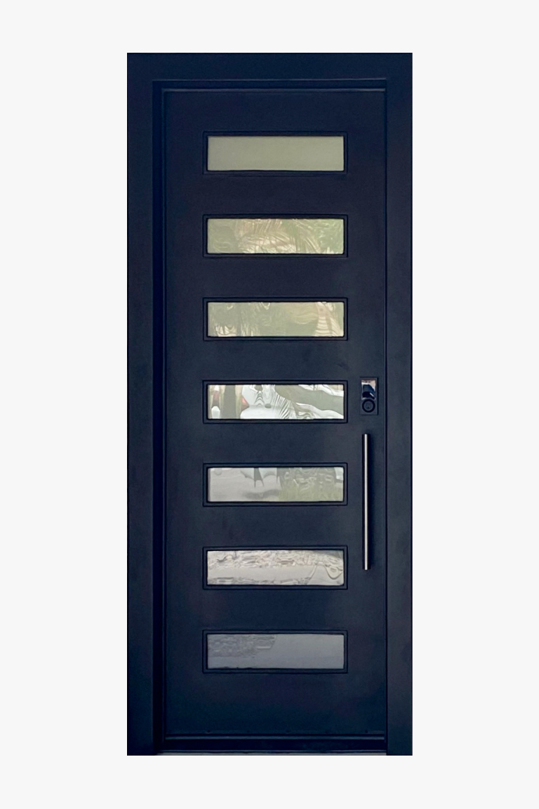 Arizona single iron entry doors