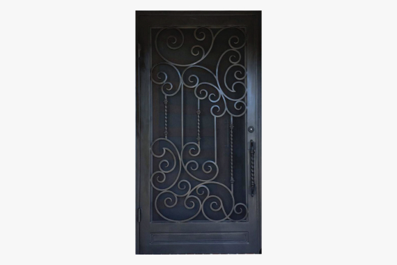 Wrought iron double doors by San Juan IronWorks